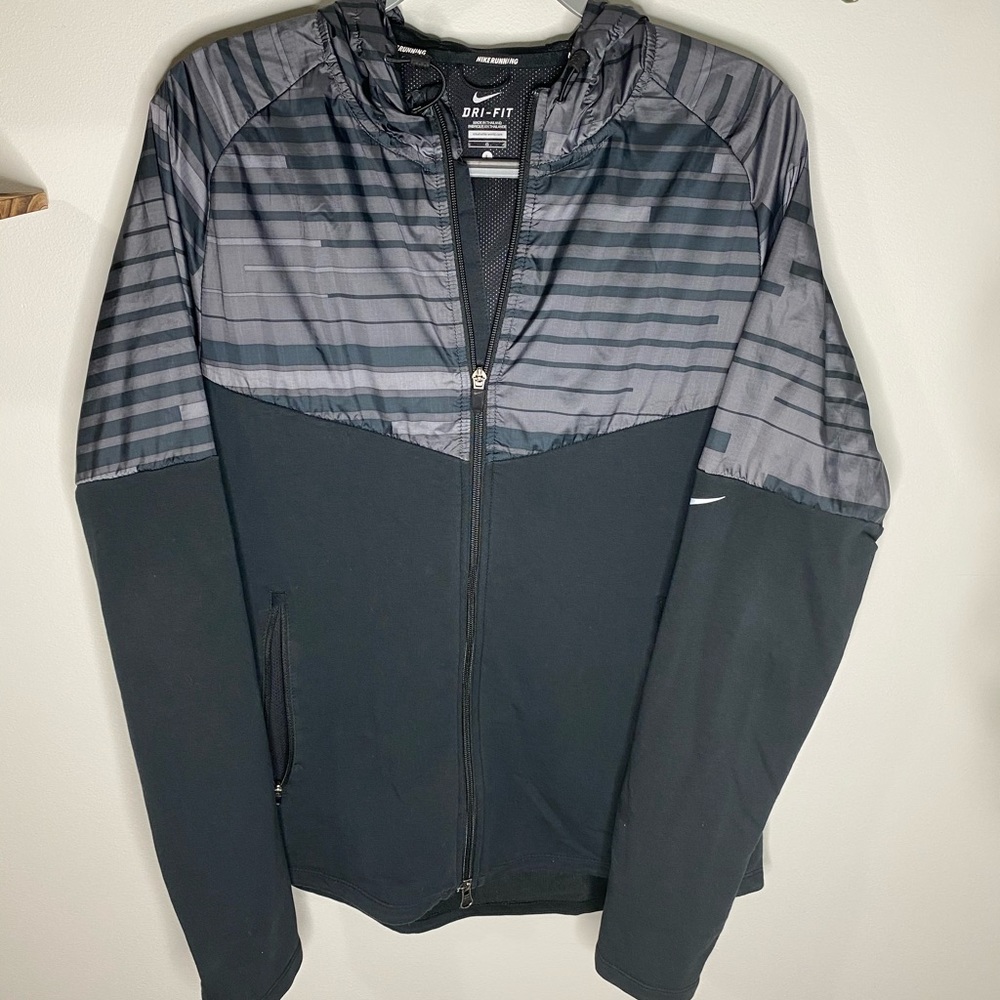 Nike running zip up hoodie